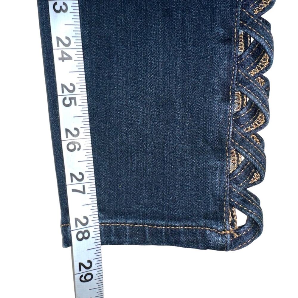 Good American Good Legs Side Cut Out Dark Wash Skinny Jeans 00/24 - Picture 8 of 9
